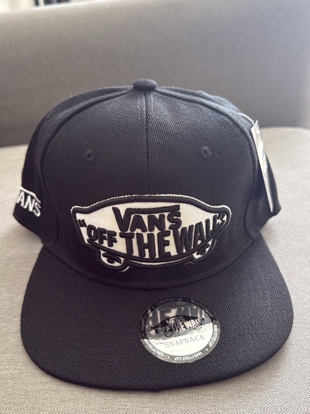 Vans Black 'Off The Wall' Snapback Hat